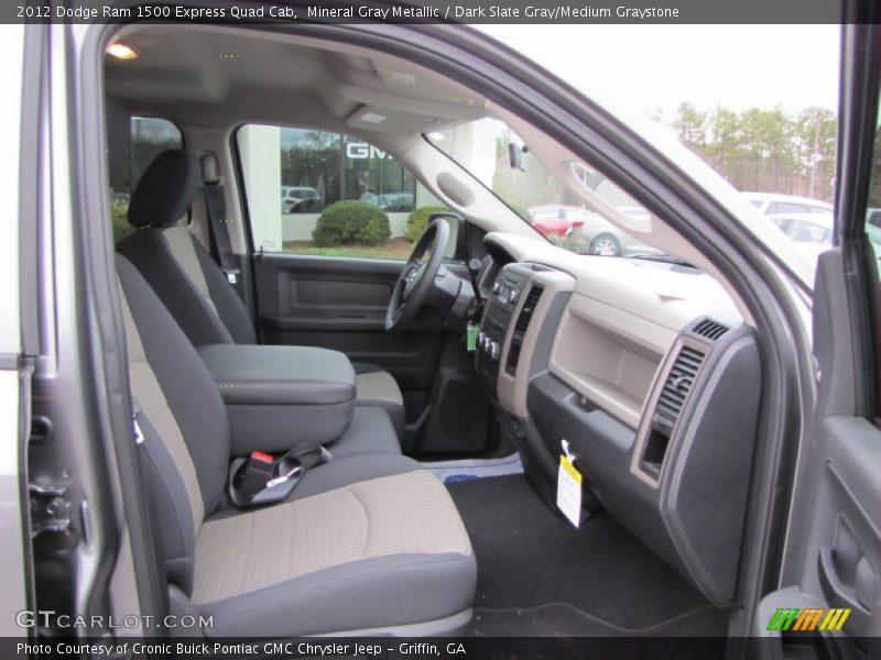 Mineral Gray Metallic / Dark Slate Gray/Medium Graystone 2012 Dodge Ram 1500 Express Quad Cab