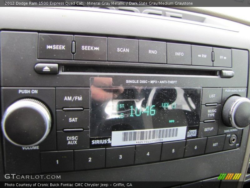 Audio System of 2012 Ram 1500 Express Quad Cab