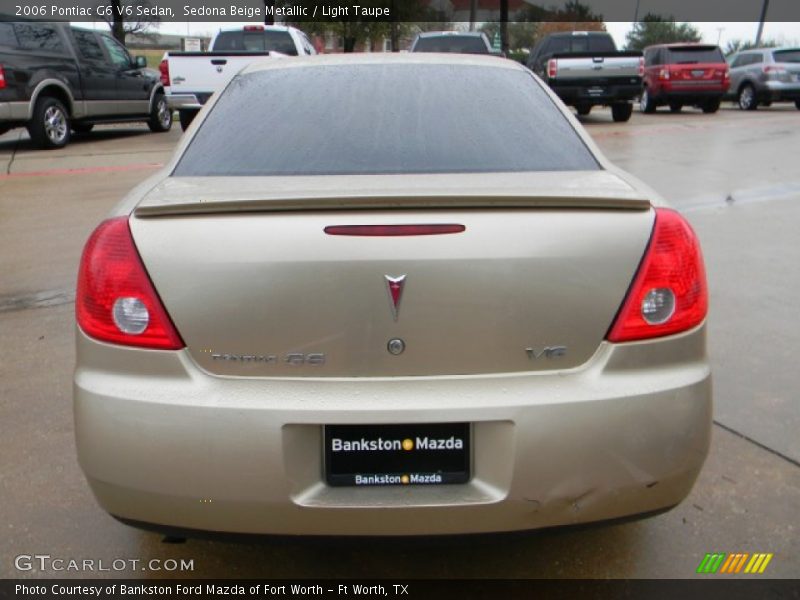 Sedona Beige Metallic / Light Taupe 2006 Pontiac G6 V6 Sedan