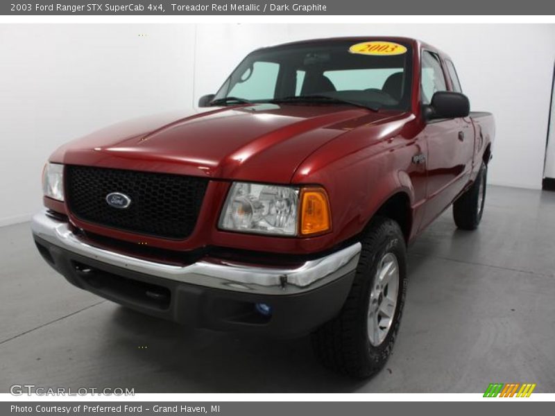 Toreador Red Metallic / Dark Graphite 2003 Ford Ranger STX SuperCab 4x4