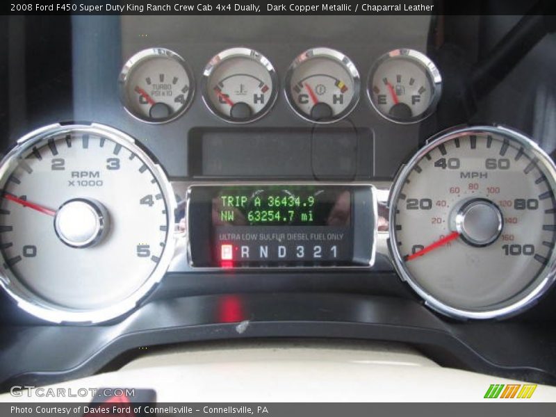 Dark Copper Metallic / Chaparral Leather 2008 Ford F450 Super Duty King Ranch Crew Cab 4x4 Dually