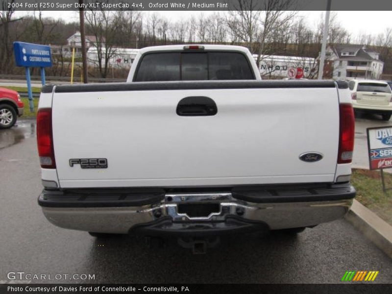 Oxford White / Medium Flint 2004 Ford F250 Super Duty XLT SuperCab 4x4