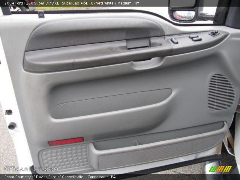 Oxford White / Medium Flint 2004 Ford F250 Super Duty XLT SuperCab 4x4