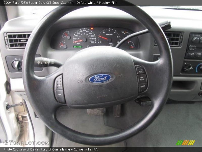 Oxford White / Medium Flint 2004 Ford F250 Super Duty XLT SuperCab 4x4