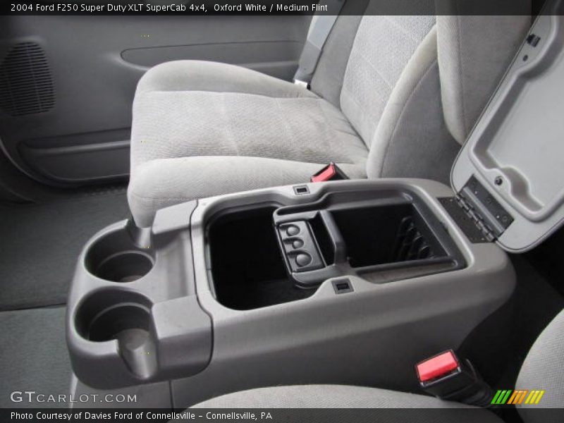 Oxford White / Medium Flint 2004 Ford F250 Super Duty XLT SuperCab 4x4