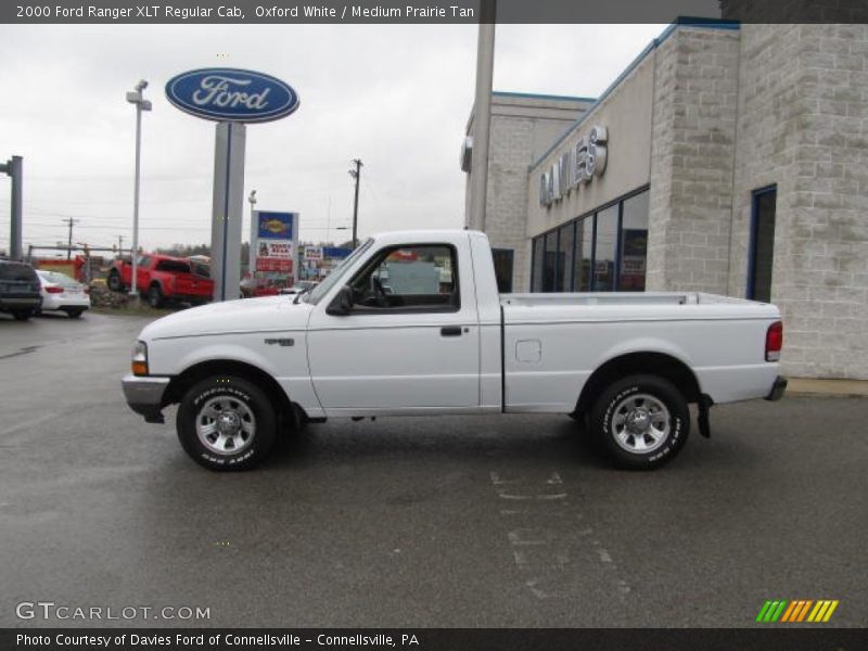 Oxford White / Medium Prairie Tan 2000 Ford Ranger XLT Regular Cab