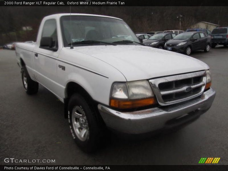 Oxford White / Medium Prairie Tan 2000 Ford Ranger XLT Regular Cab