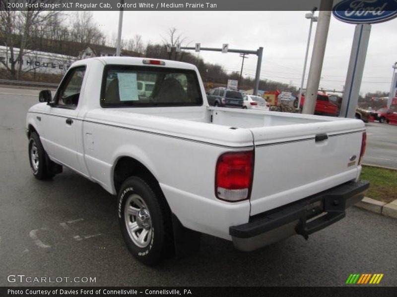 Oxford White / Medium Prairie Tan 2000 Ford Ranger XLT Regular Cab
