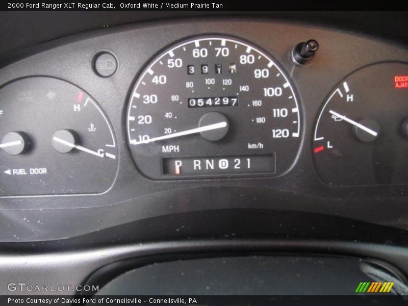 Oxford White / Medium Prairie Tan 2000 Ford Ranger XLT Regular Cab