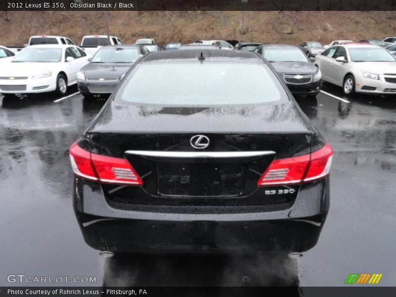 Obsidian Black / Black 2012 Lexus ES 350