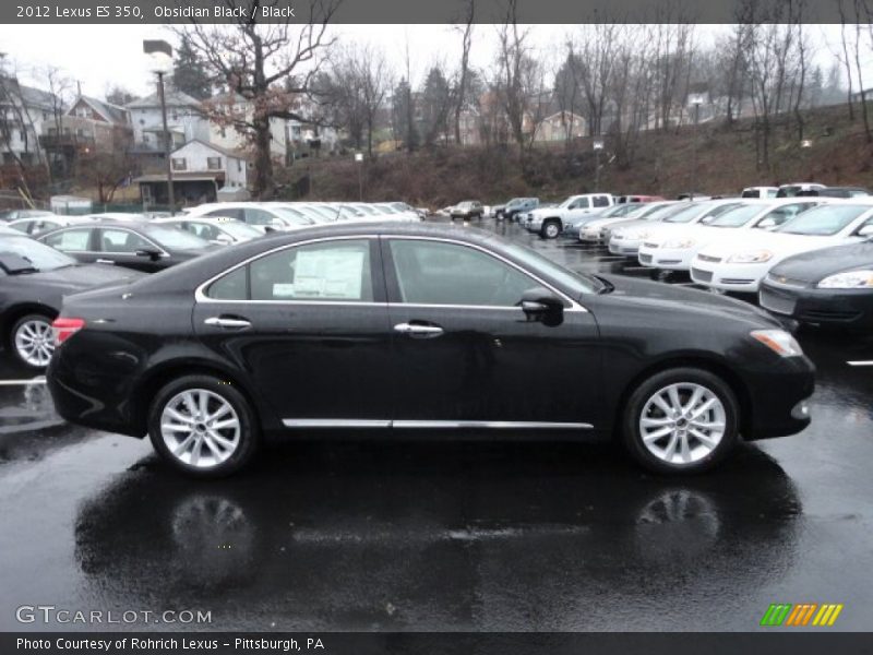 Obsidian Black / Black 2012 Lexus ES 350