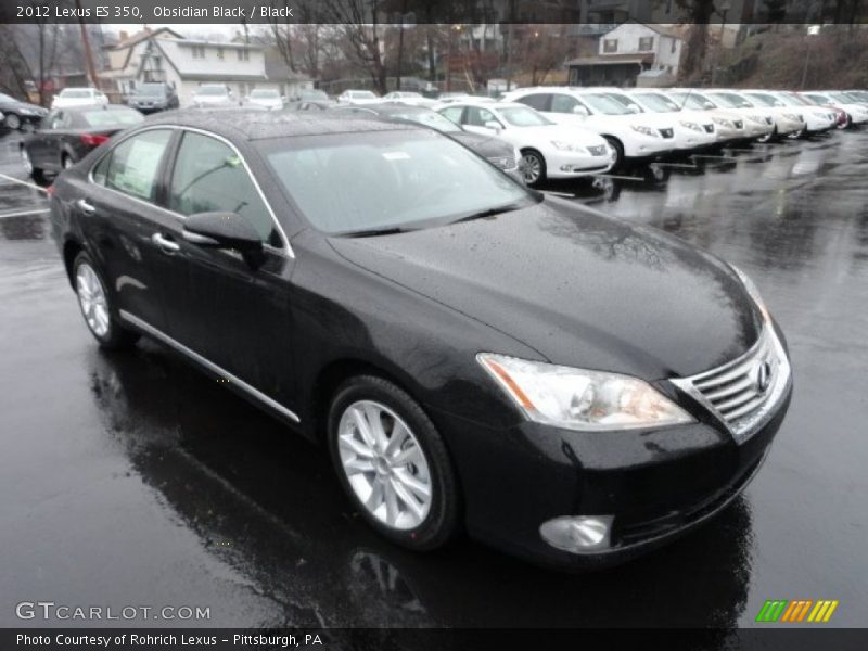 Obsidian Black / Black 2012 Lexus ES 350