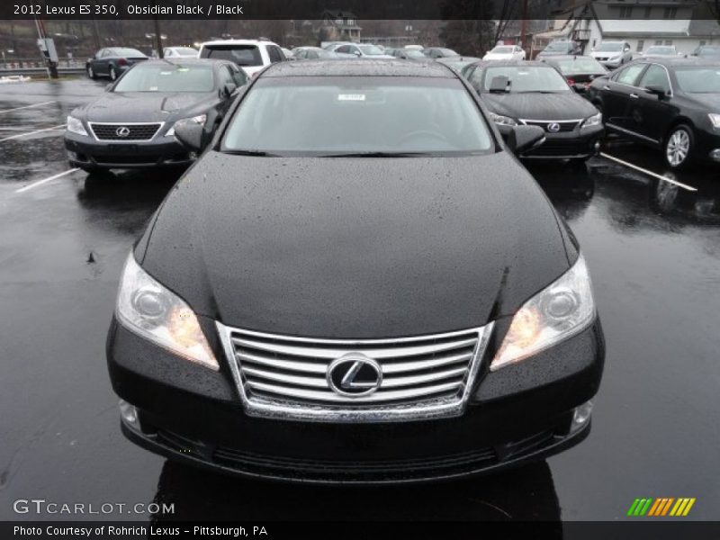 Obsidian Black / Black 2012 Lexus ES 350