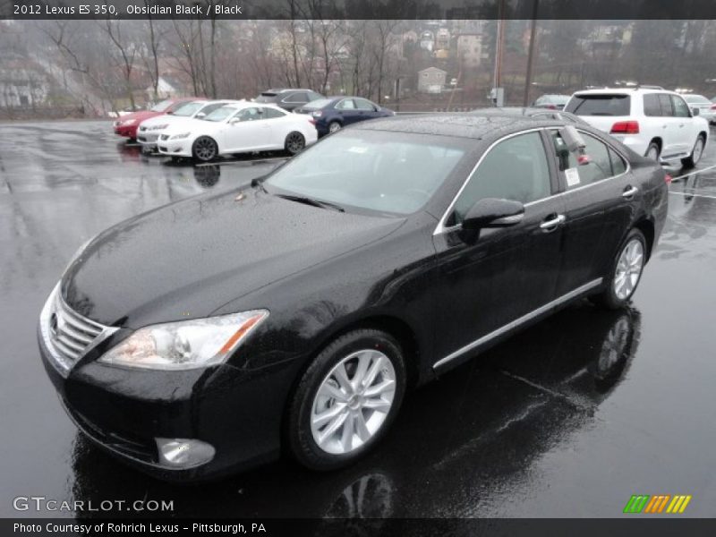 Obsidian Black / Black 2012 Lexus ES 350