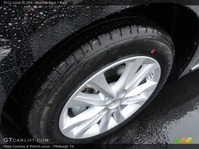 Obsidian Black / Black 2012 Lexus ES 350