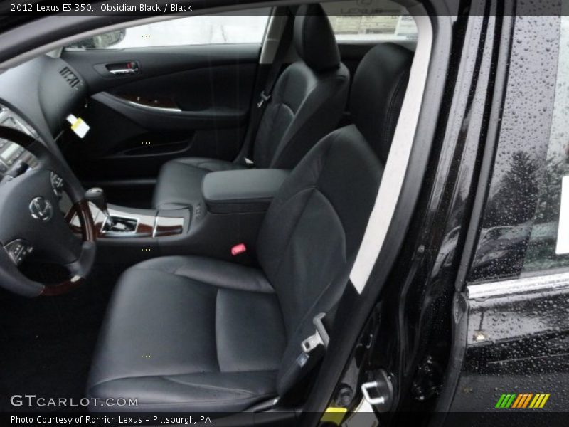Obsidian Black / Black 2012 Lexus ES 350