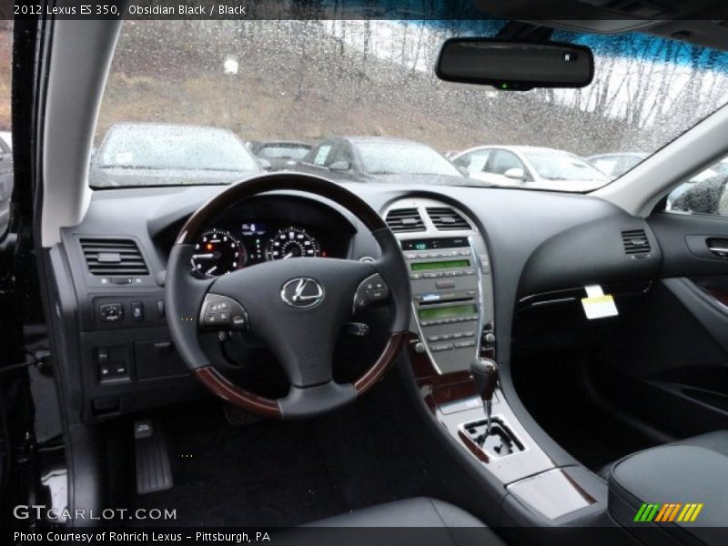 Obsidian Black / Black 2012 Lexus ES 350
