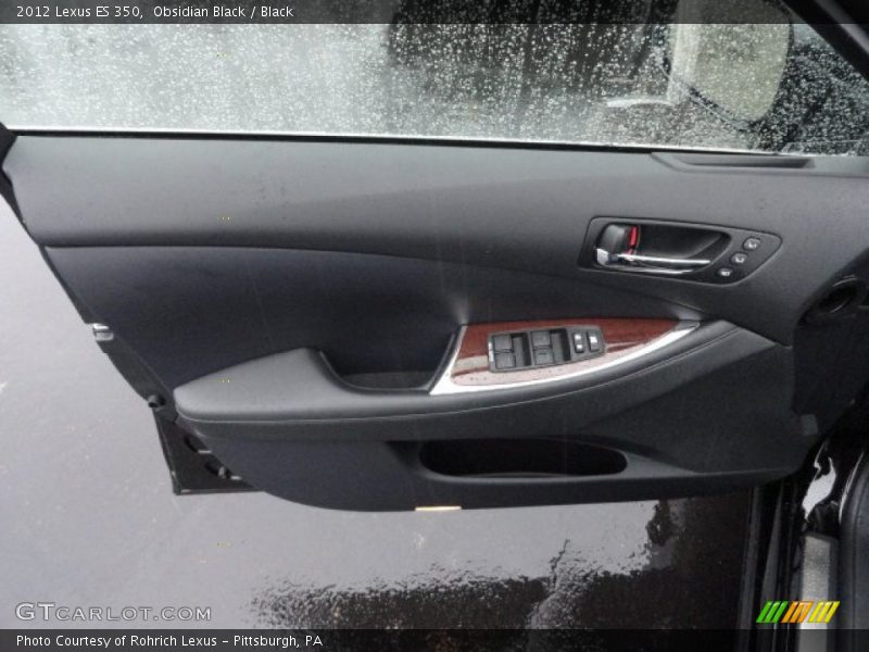 Obsidian Black / Black 2012 Lexus ES 350