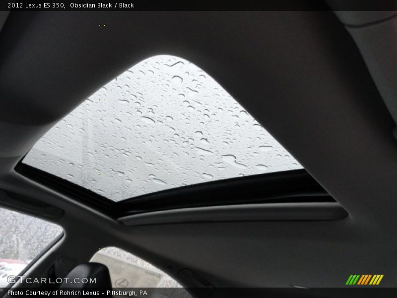 Obsidian Black / Black 2012 Lexus ES 350