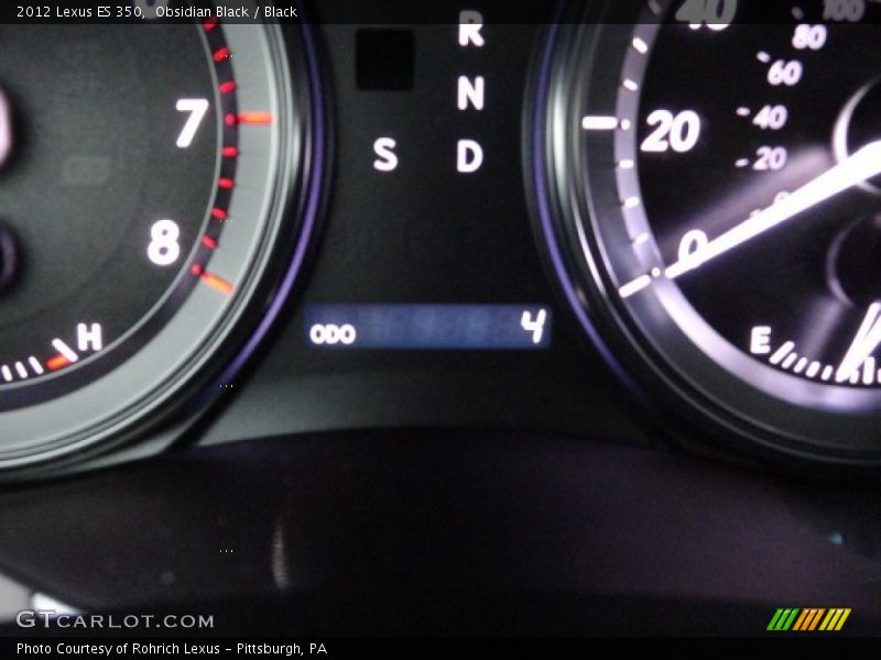 Obsidian Black / Black 2012 Lexus ES 350