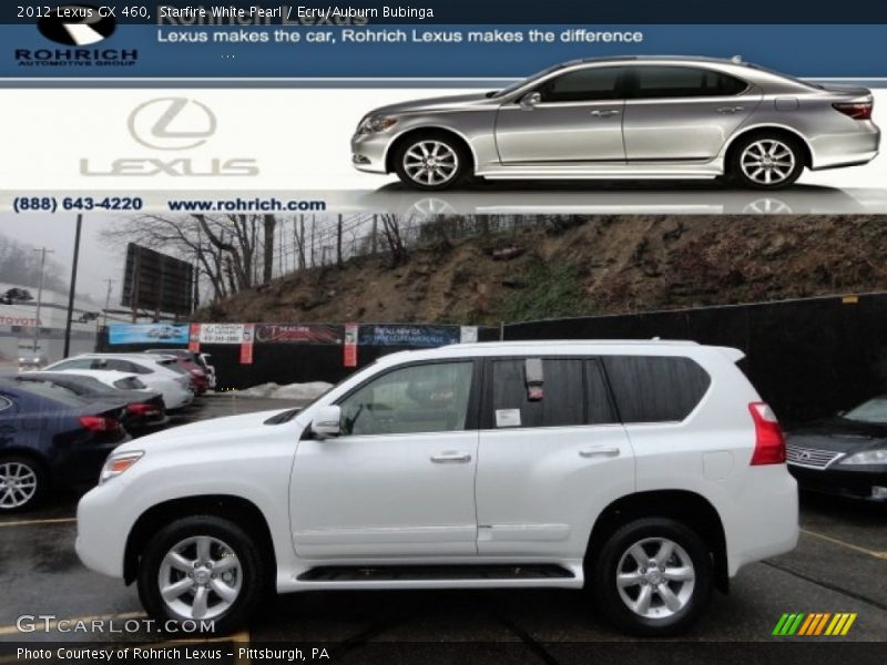 Starfire White Pearl / Ecru/Auburn Bubinga 2012 Lexus GX 460