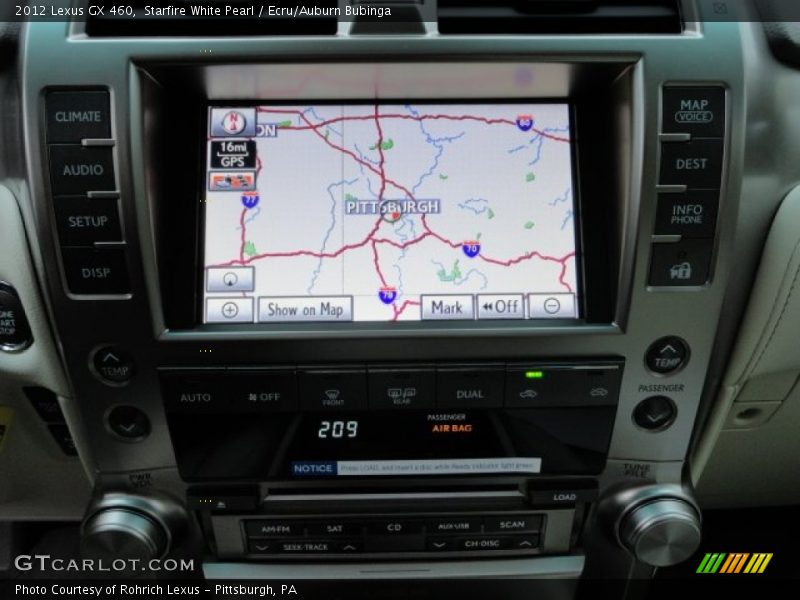 Starfire White Pearl / Ecru/Auburn Bubinga 2012 Lexus GX 460
