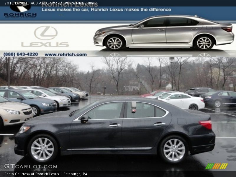 Smoky Granite Mica / Black 2011 Lexus LS 460 AWD