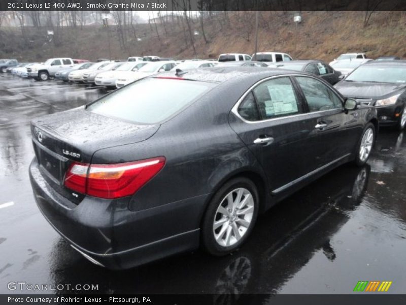 Smoky Granite Mica / Black 2011 Lexus LS 460 AWD