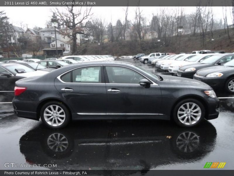 Smoky Granite Mica / Black 2011 Lexus LS 460 AWD