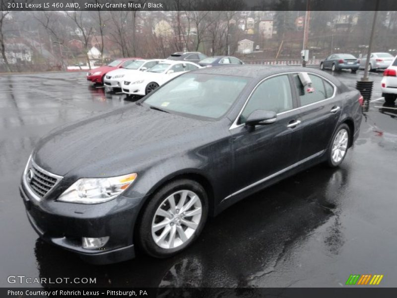 Smoky Granite Mica / Black 2011 Lexus LS 460 AWD
