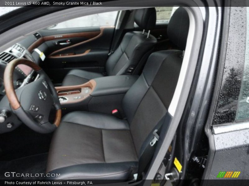 Smoky Granite Mica / Black 2011 Lexus LS 460 AWD