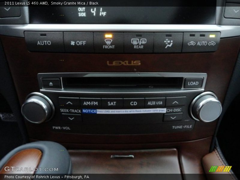 Smoky Granite Mica / Black 2011 Lexus LS 460 AWD