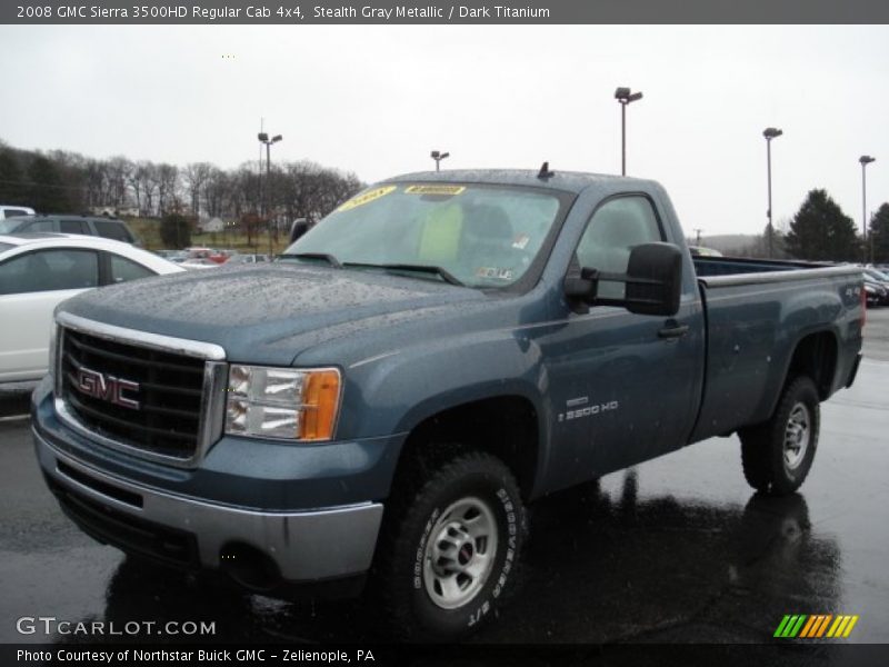 Stealth Gray Metallic / Dark Titanium 2008 GMC Sierra 3500HD Regular Cab 4x4