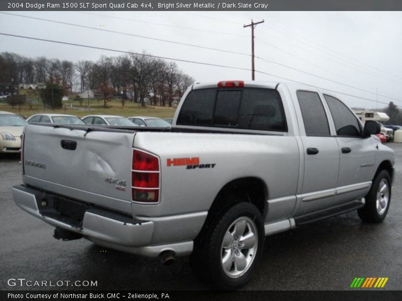 Bright Silver Metallic / Dark Slate Gray 2004 Dodge Ram 1500 SLT Sport Quad Cab 4x4
