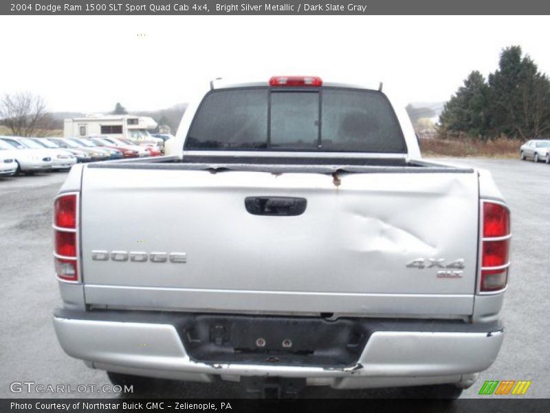 Bright Silver Metallic / Dark Slate Gray 2004 Dodge Ram 1500 SLT Sport Quad Cab 4x4