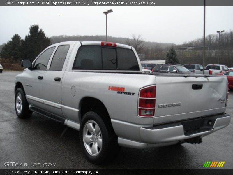 Bright Silver Metallic / Dark Slate Gray 2004 Dodge Ram 1500 SLT Sport Quad Cab 4x4