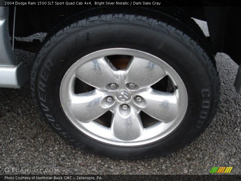 Bright Silver Metallic / Dark Slate Gray 2004 Dodge Ram 1500 SLT Sport Quad Cab 4x4
