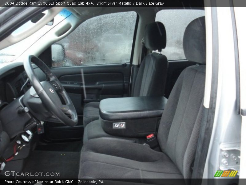 Bright Silver Metallic / Dark Slate Gray 2004 Dodge Ram 1500 SLT Sport Quad Cab 4x4