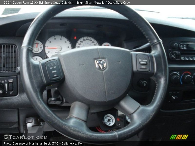 Bright Silver Metallic / Dark Slate Gray 2004 Dodge Ram 1500 SLT Sport Quad Cab 4x4