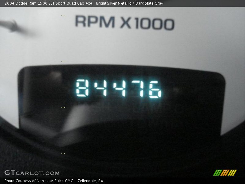 Bright Silver Metallic / Dark Slate Gray 2004 Dodge Ram 1500 SLT Sport Quad Cab 4x4