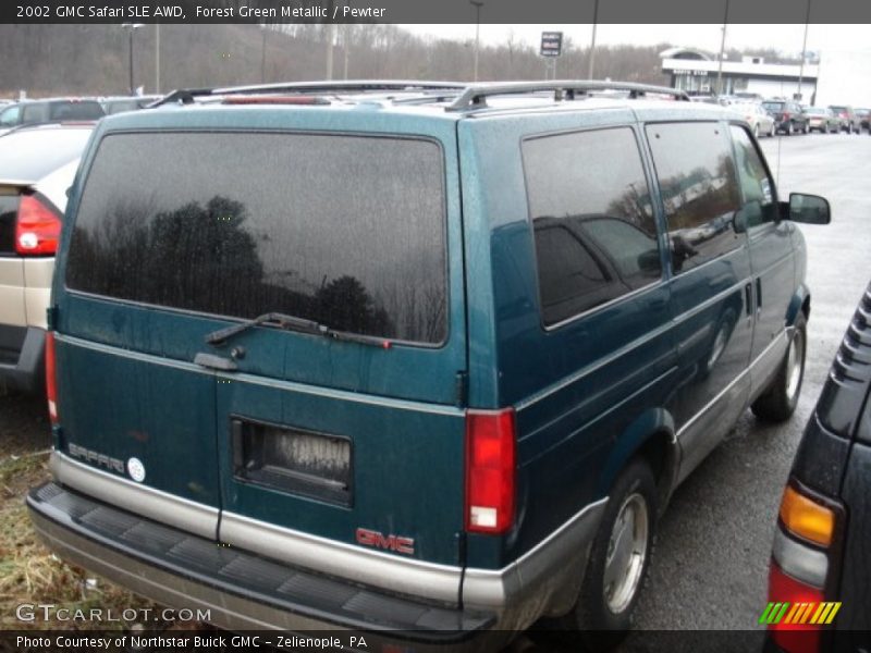 Forest Green Metallic / Pewter 2002 GMC Safari SLE AWD