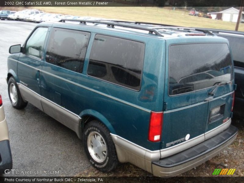 Forest Green Metallic / Pewter 2002 GMC Safari SLE AWD