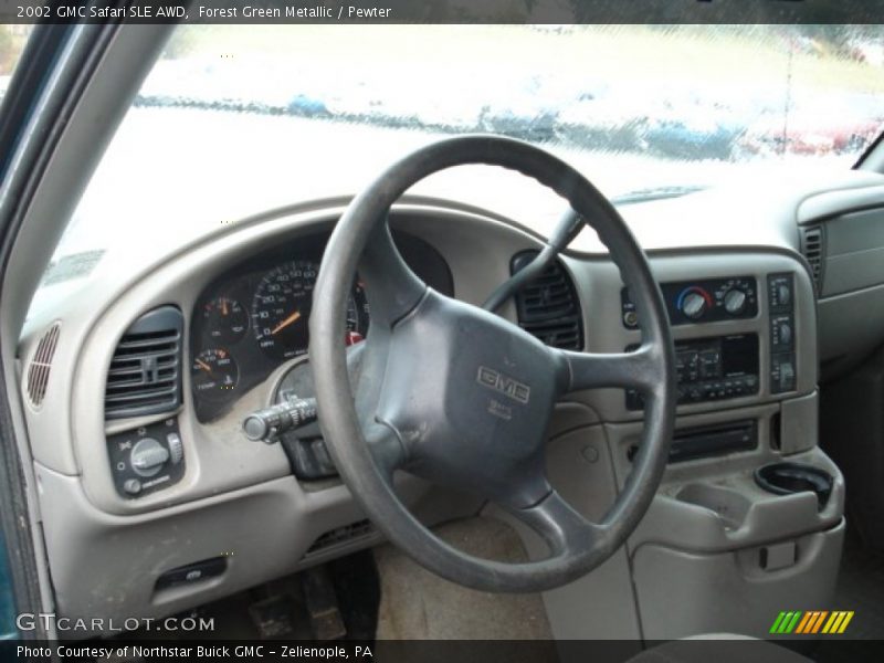 Forest Green Metallic / Pewter 2002 GMC Safari SLE AWD