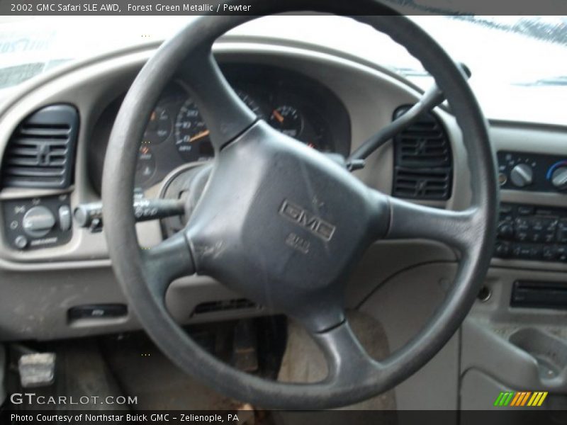 Forest Green Metallic / Pewter 2002 GMC Safari SLE AWD