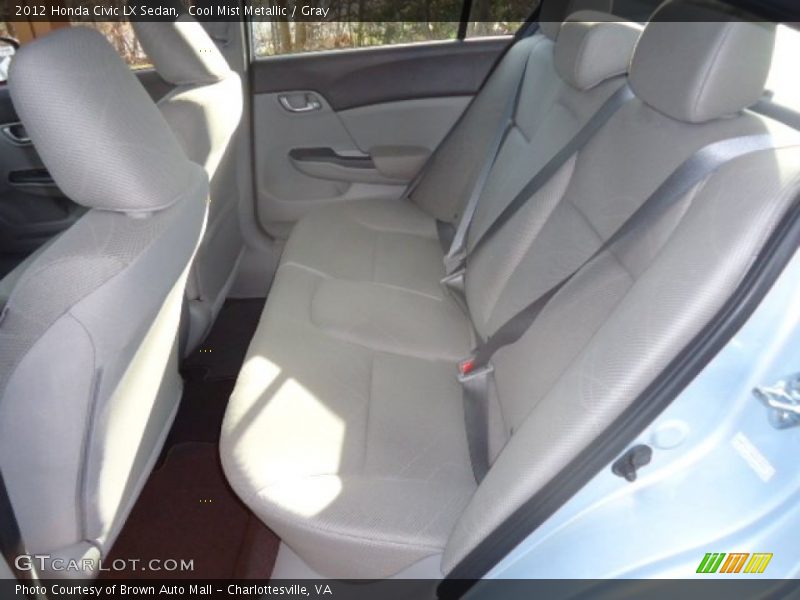 Cool Mist Metallic / Gray 2012 Honda Civic LX Sedan