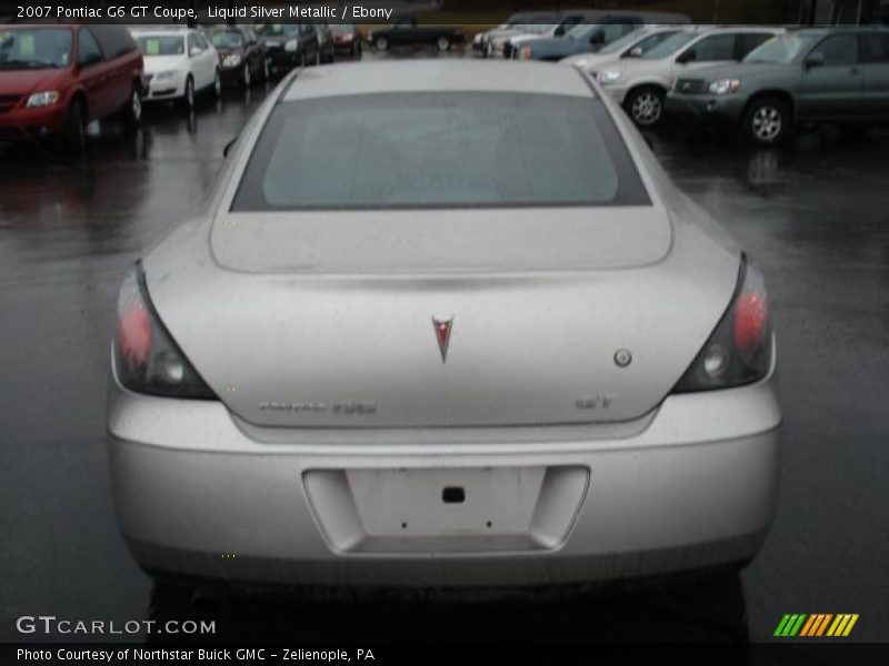 Liquid Silver Metallic / Ebony 2007 Pontiac G6 GT Coupe