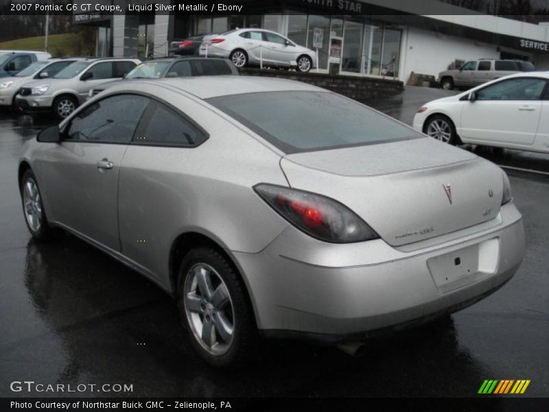 Liquid Silver Metallic / Ebony 2007 Pontiac G6 GT Coupe