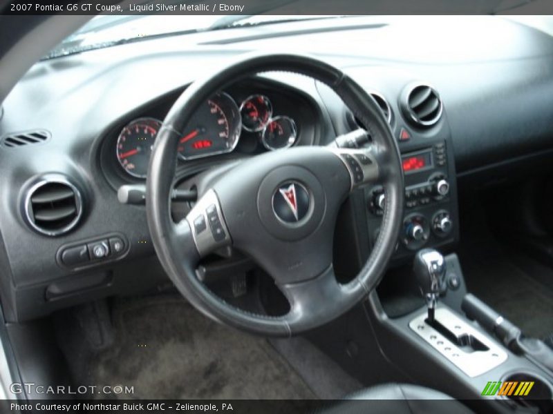 Liquid Silver Metallic / Ebony 2007 Pontiac G6 GT Coupe
