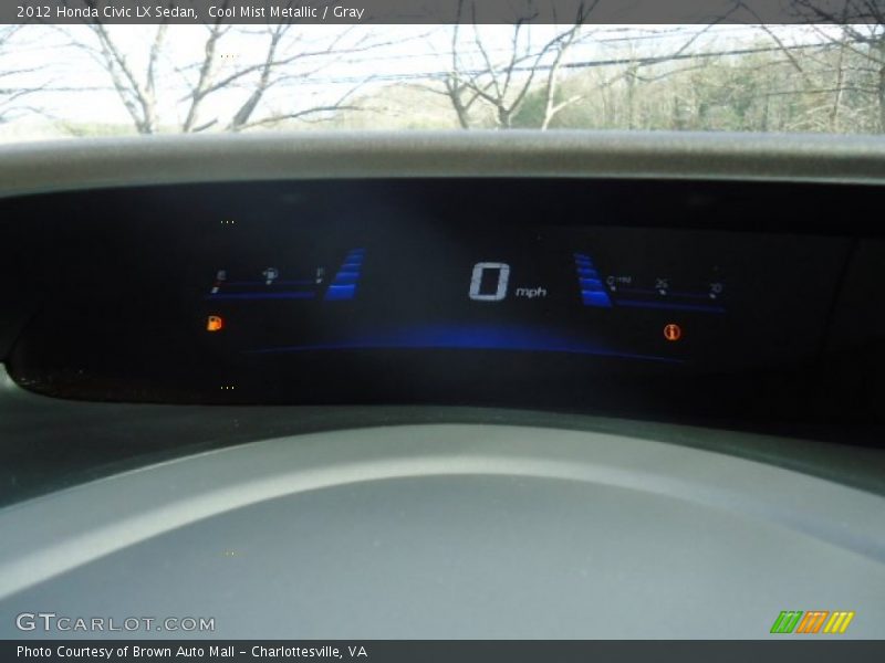 Cool Mist Metallic / Gray 2012 Honda Civic LX Sedan