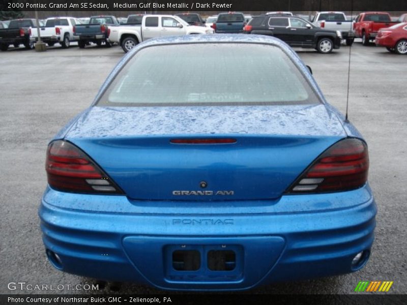 Medium Gulf Blue Metallic / Dark Pewter 2000 Pontiac Grand Am SE Sedan